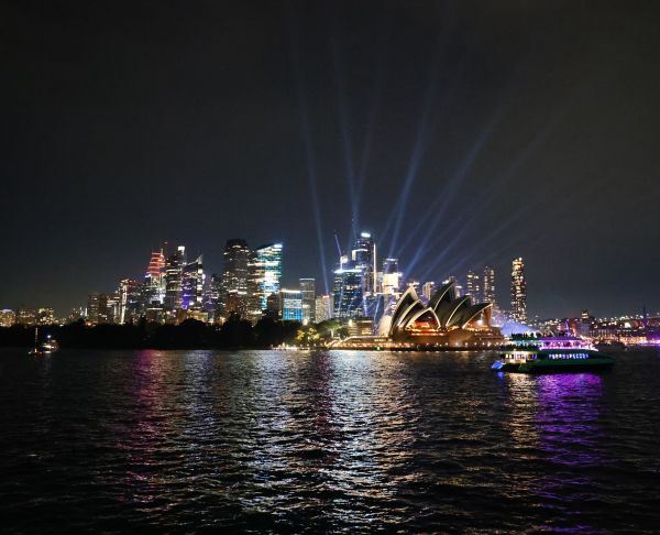 View from Vivid party boat