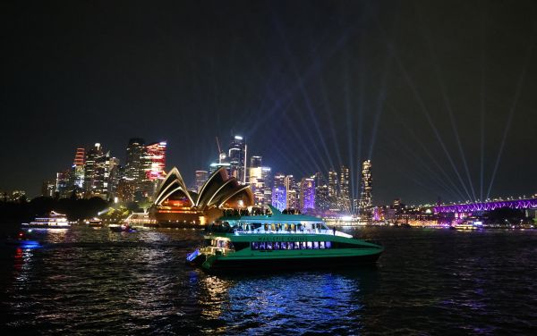 View from Vivid party boat
