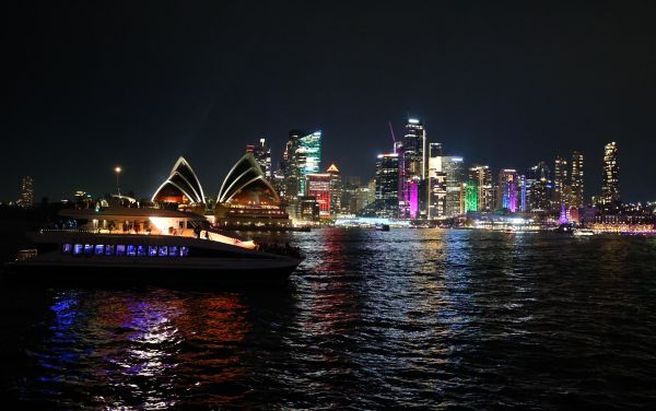 View from Vivid party boat