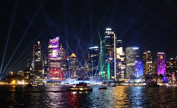 View from Vivid party boat