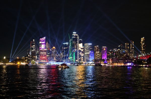 View from Vivid party boat