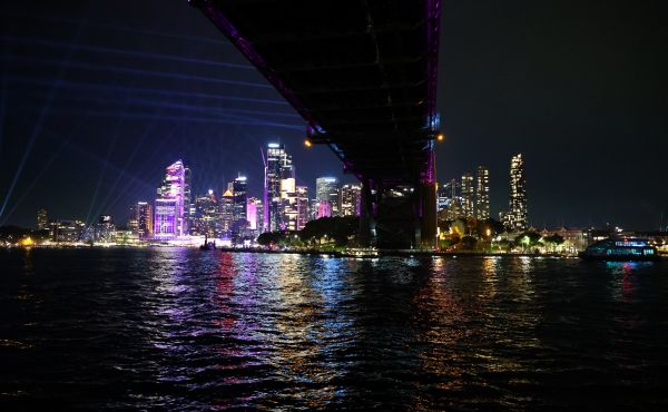 View from Vivid party boat