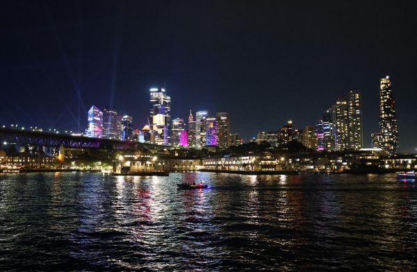 View from Vivid party boat