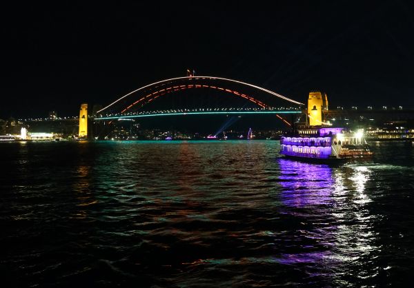 View from Vivid party boat