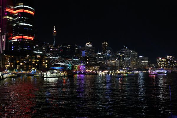 View from Vivid party boat