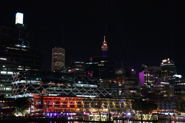 View from Vivid party boat