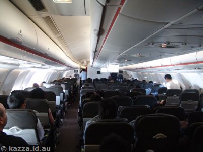 Inside the plane