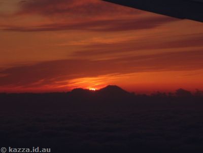 Sunset over Fuji
