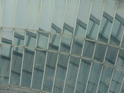 Windows in the Floating Garden Observatory of the Umeda Sky Building