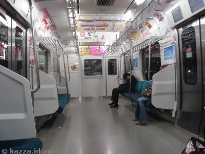 This is the emptiest we ever saw a Tokyo train!