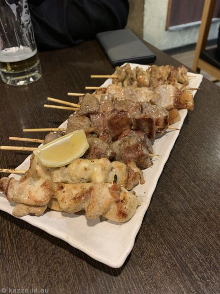 Delicious yakatori we had, but do not eat at this restaurant!!