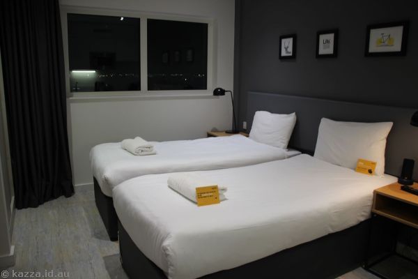 Our room at the Staycity Aparthotel