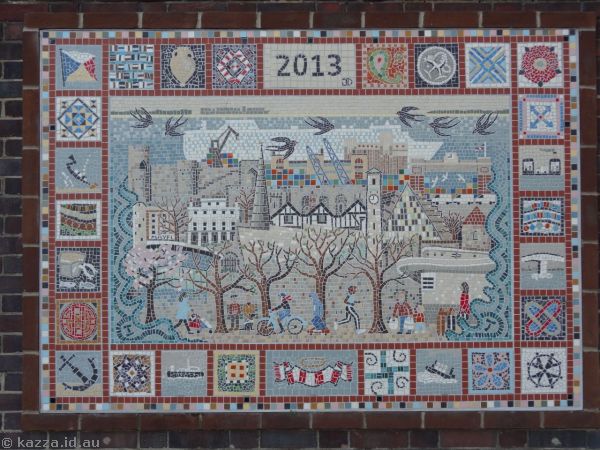 Southampton Mural 2013 mosaic by Joanna Dewfall