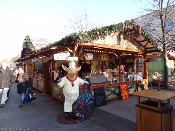 Porky Pig at the Christmas Markets