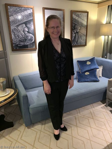 Me dressed for dinner