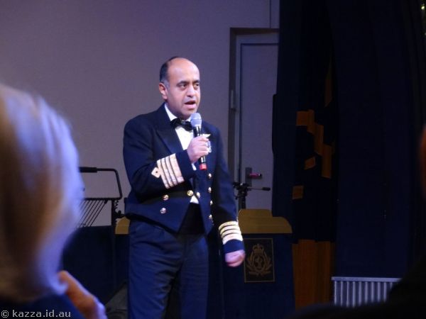 Captain Aseem Hashmi welcoming Grills guests
