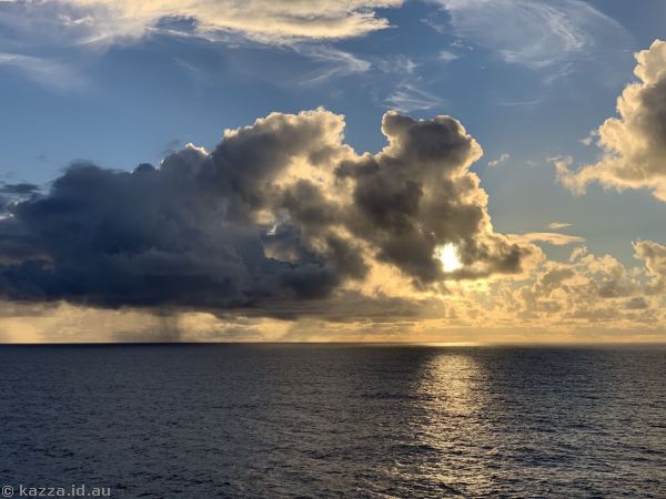View from our balcony, day 3 of cruise to Caribbean