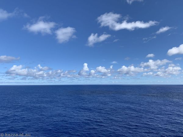 View from our balcony, day 3 of cruise to Caribbean