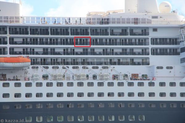 This was our room (highlighted red)