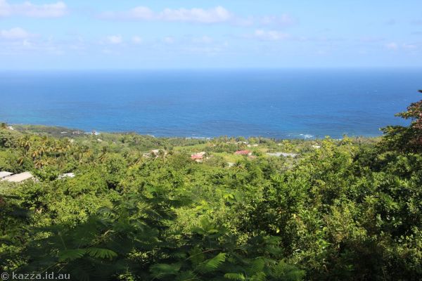 View of the countryside to the North Atlantic ocean