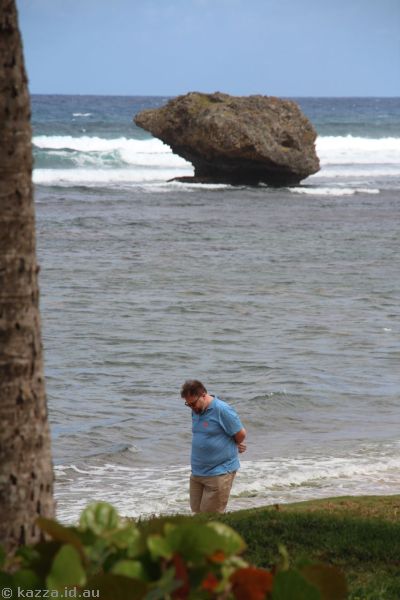 Stu at Bathsheba Beach