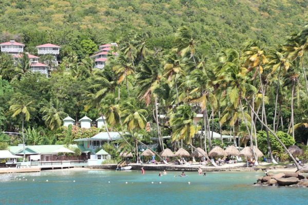 St Lucia from the catamaran