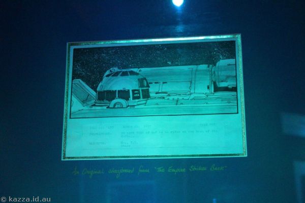 Original storyboard from Star Wars The Empire Strikes Back