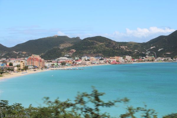 Philipsburg from the taxi