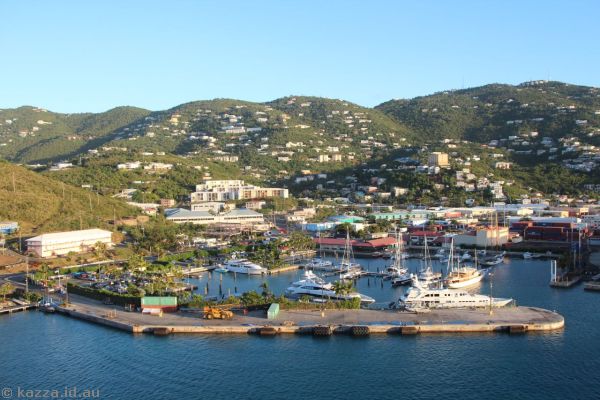 St Thomas from Queen Mary 2