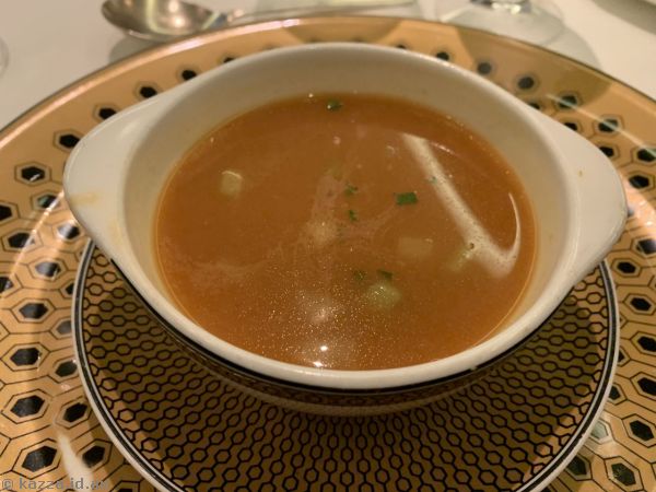 Probably lobster bisque with aged cognac that I had for entrÃ©e