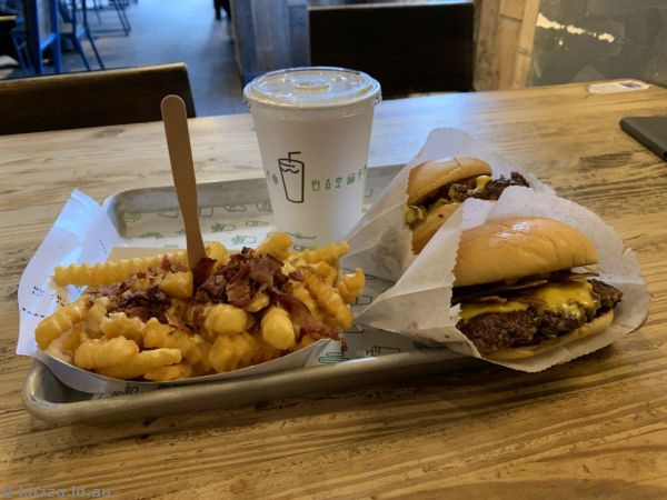 Lunch at Shake Shack.  Best. Fries. Ever.  Fries and burgers here were amazing
