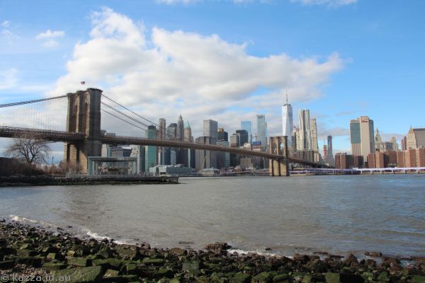 Brooklyn Bridge and Lower Manhattan