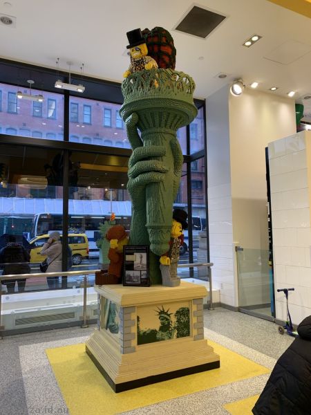 Statue of Liberty sculpture in the Lego store