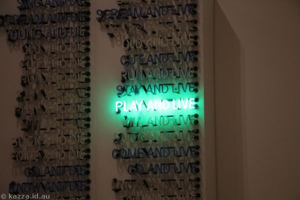One Hundred Live and Die, by Bruce Nauman (1984)