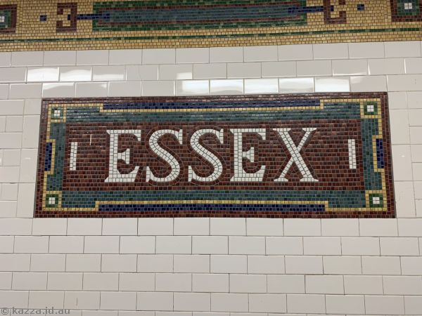 Essex Street station mosaic