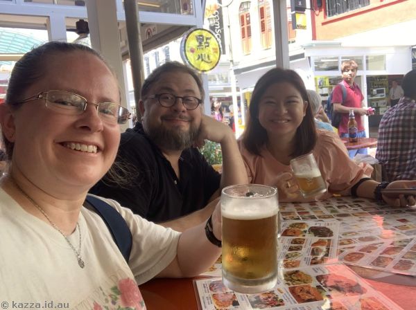 Kaz, Stu and Audrey in Chinatown
