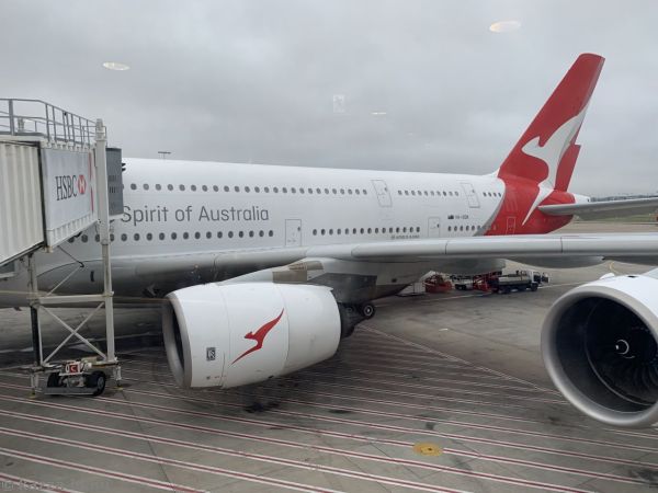 Qantas Airbus A380-800 VH-OQK at Sydney Airport