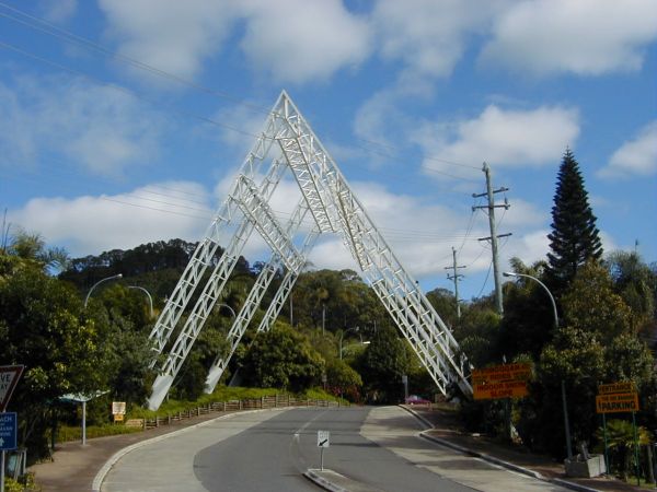 Metal A-Frame near the Big Banana