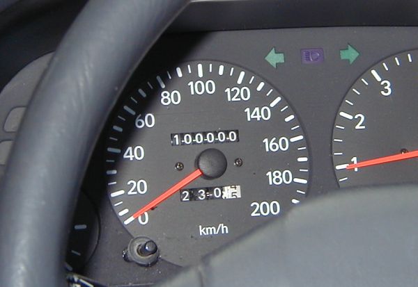 Clocking the car at 100000km
