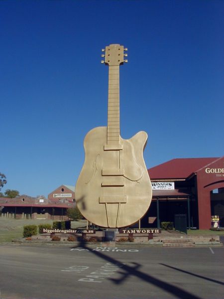 The Big Golden Guitar at Tamworth
