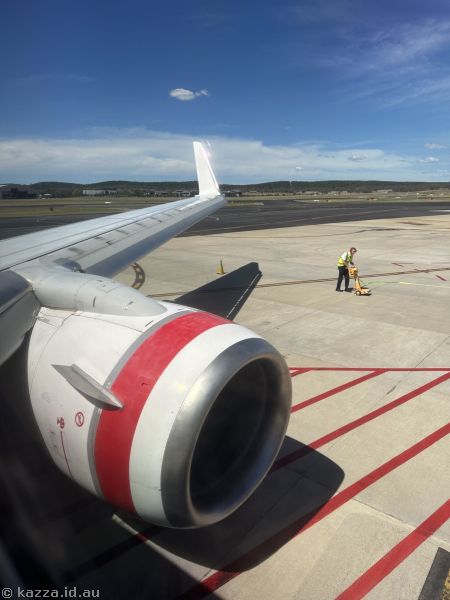 The back of the plane was fully booked out so I had to sit in front of the engine!