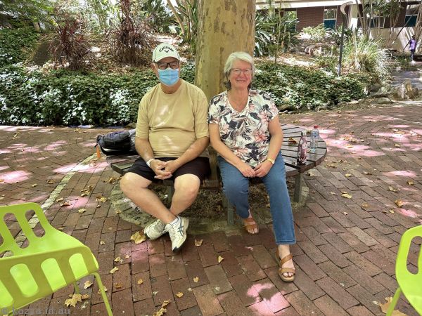 Graham and Pam near the Duckpond