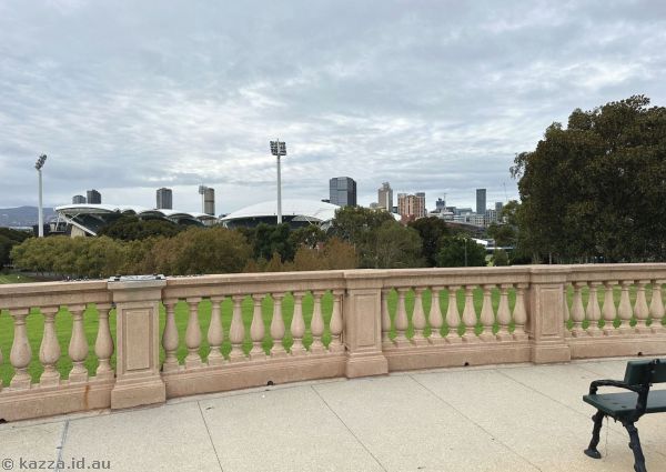 Reproduction of a photo I took in 1994.  Adelaide Oval is a lot.. bigger.. now!