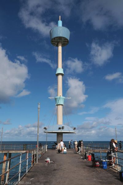 Telecommunications tower on Brighton Jetty