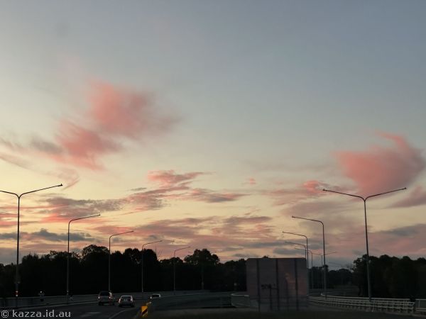 Pretty clouds on the drive home