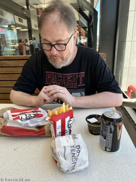 KFC we had for lunch in Cooma