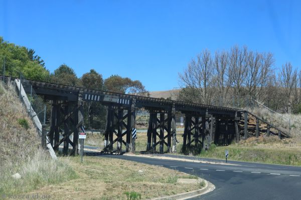 Railway bridge over Polo Flat Road southeast of Cooma