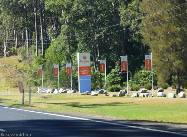 Entrance to Discovery Parks Narooma Beach