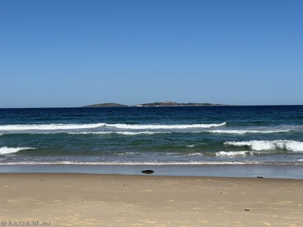 View to Montague Island from Handkerchief Beach