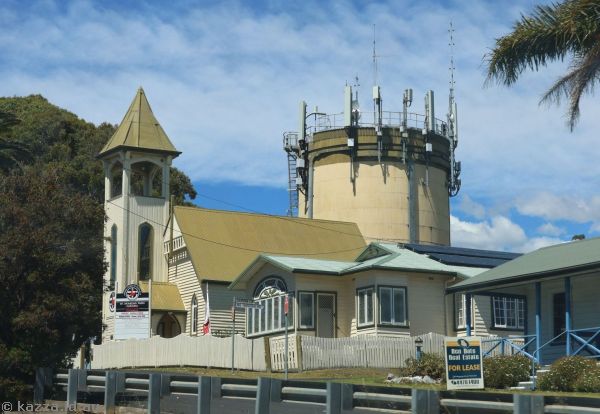 Narooma Uniting Church and water tower